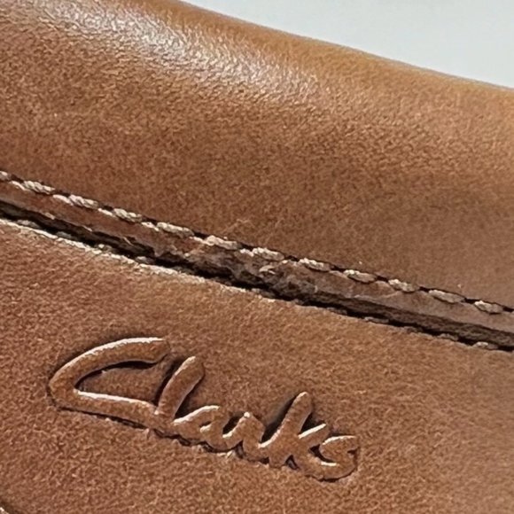 Clarks Mens Whiddon Step Loafer Cognac Brown Size‎ 9.5 main image 8